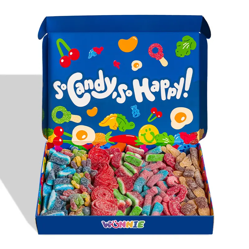 Wunnie Box Fizzy Mix, die Candy box mit gezuckerten Gummibonbons