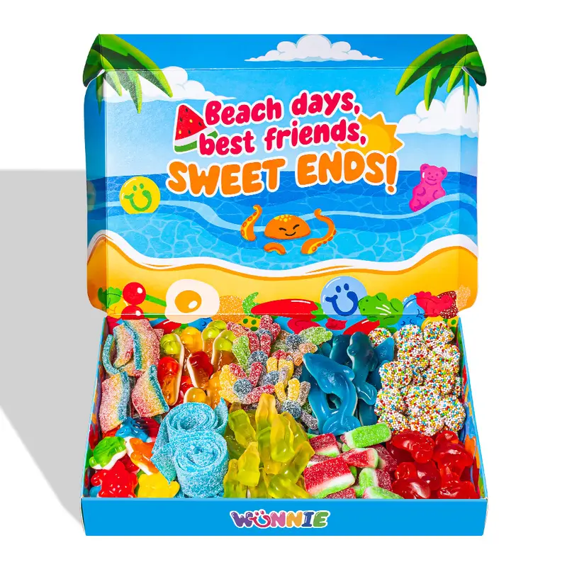 Wunnie box “It’s Summer Time”, die Candy box zum Zusammenstellen mit deinen Lieblingsgummibonbons