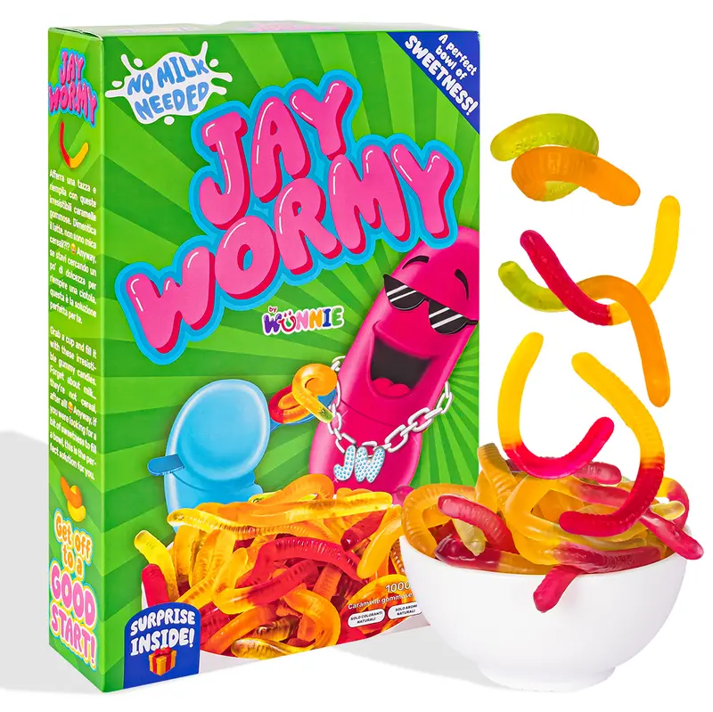 Wunnie Jay Wormy, Schachtel mit Gummiwürmern von 1kg