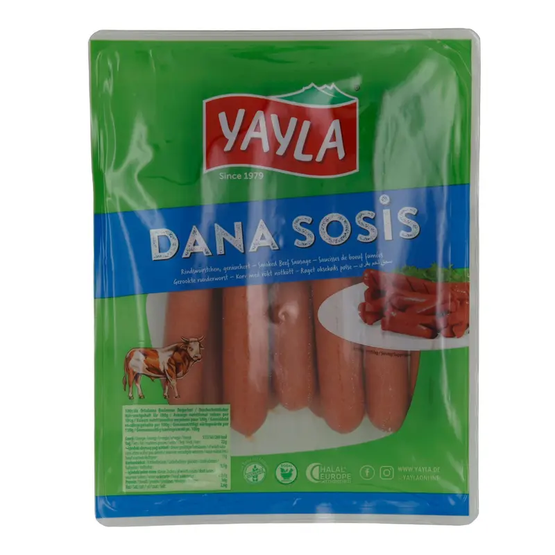 Würstchen Yayla | Dana Sosis | Geräuchert, Rind, türkische Art | 730 g