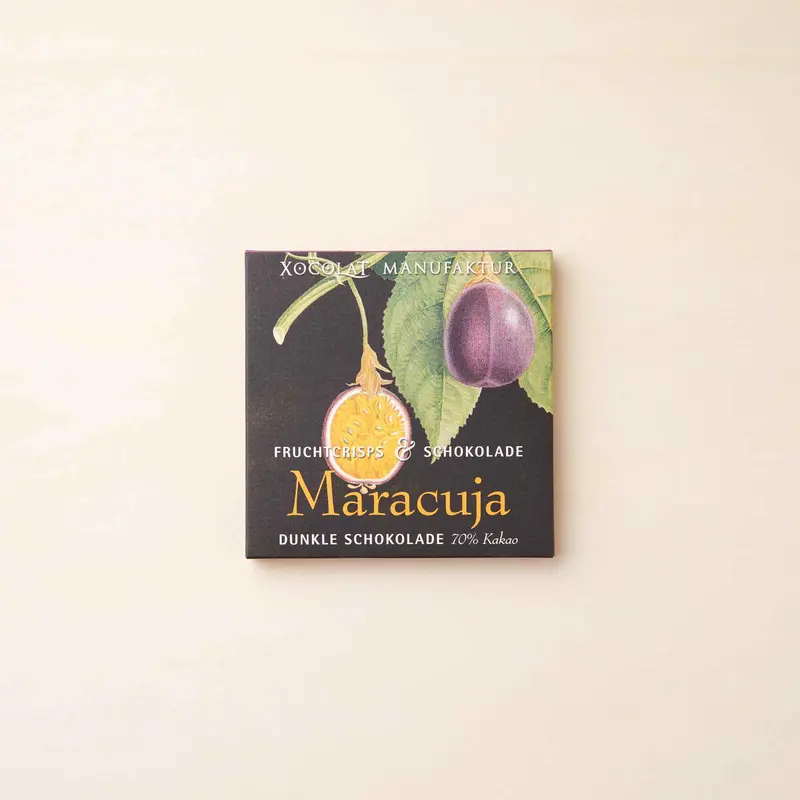 Xocolat Dunkle Schokolade mit Maracuja, 70g