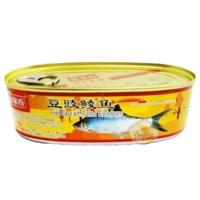 YJX Gebratener Dace mit schwarzen Bohnen 184g Chinesische Fischkonserve