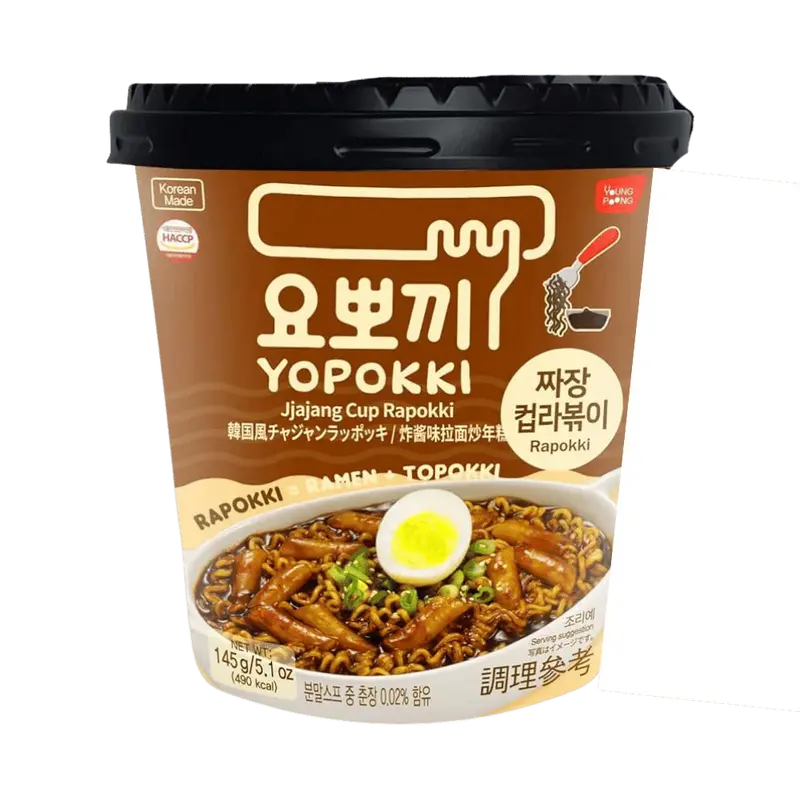 YOPOKKI Ricecake & Ramen Cup Jjajang 145G