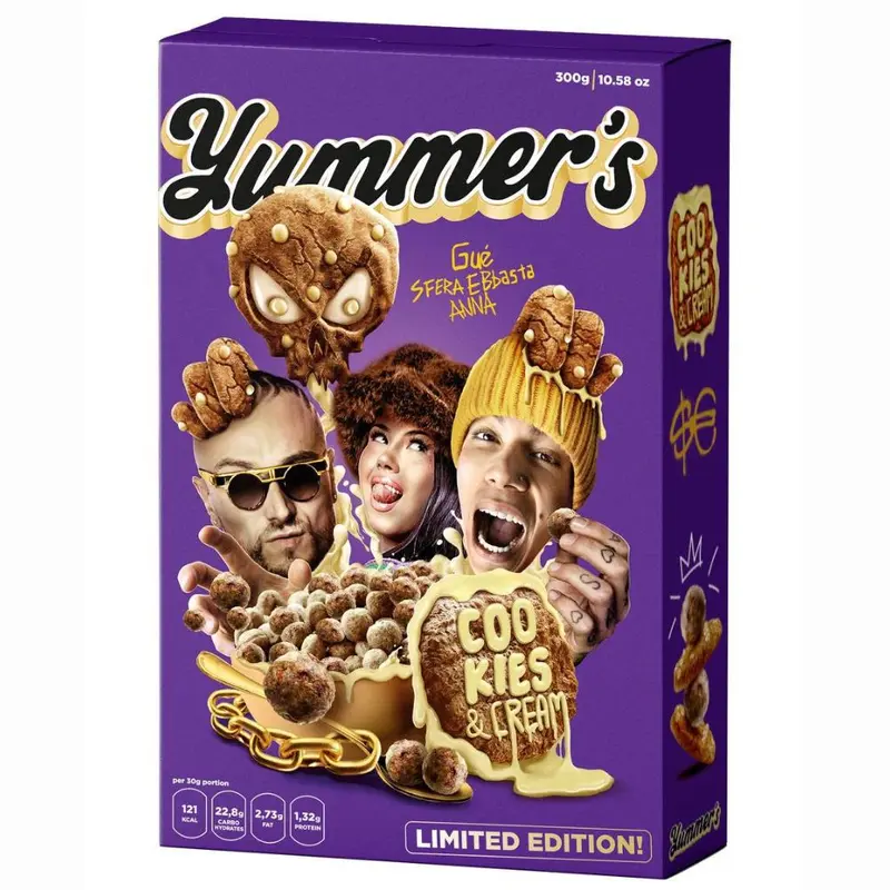 Yummer's Cereali Cookies & Cream von Sfera Ebbasta, Gué, Anna aus 300g | LIMITIERTE AUFLAGE