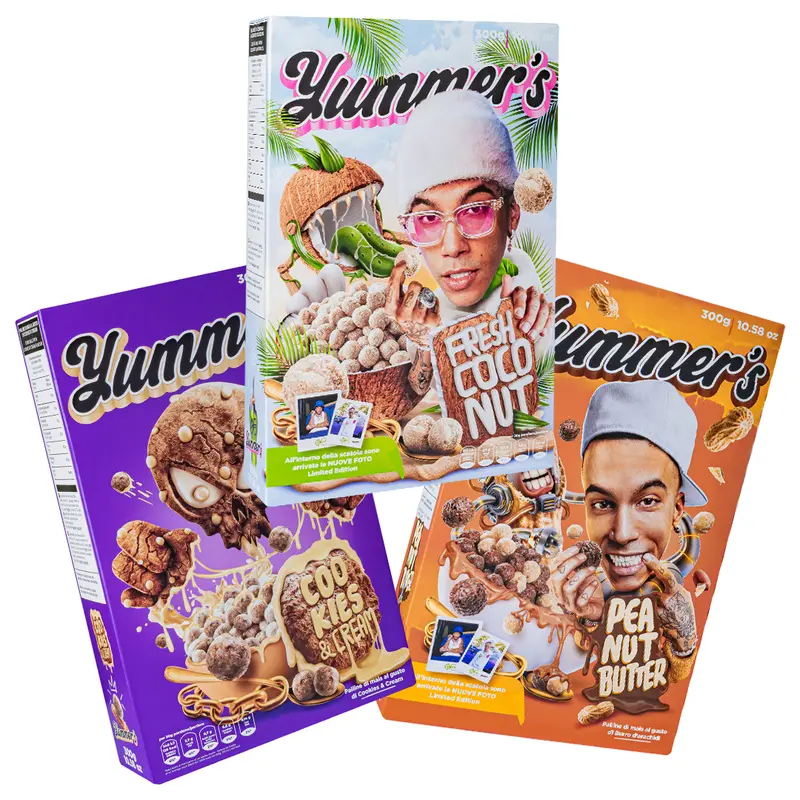Yummer's Erdnussbutter und frische Kokosnuss von Sfera Ebbasta und Cookies & Cream mit 300g