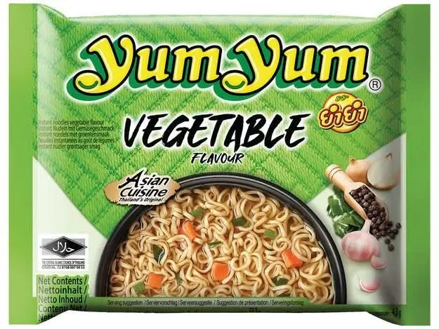YumYum Instant Nudeln mit Gemüse / Vegetable Geschmack 30 x 60g