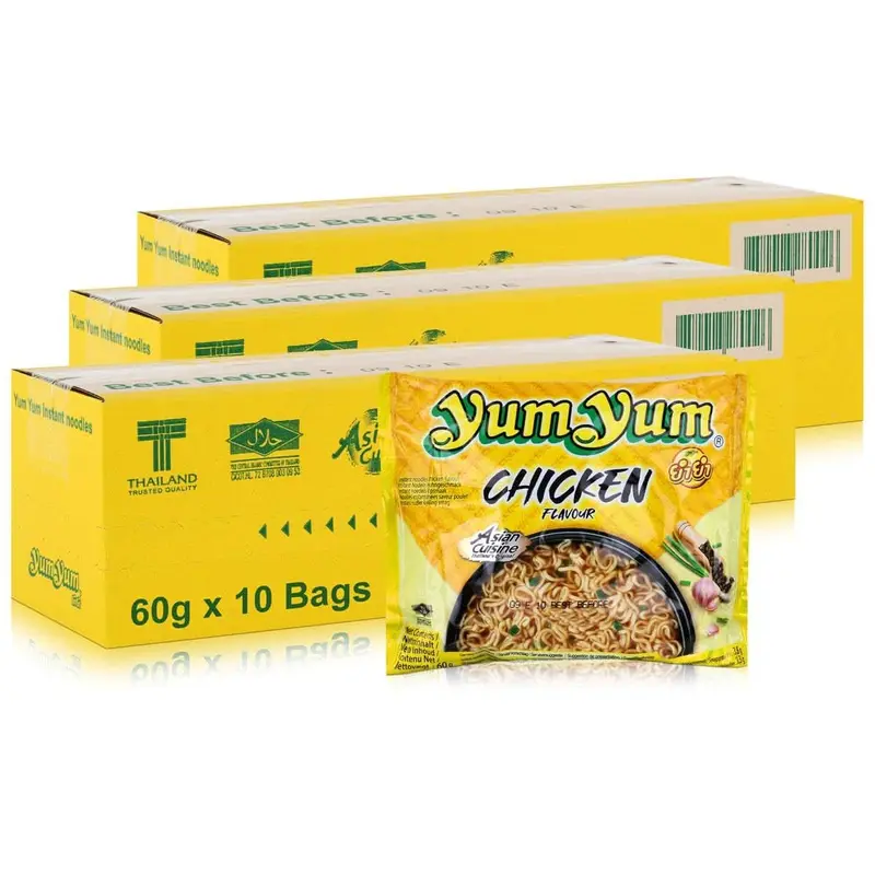 YumYum Instant Nudeln mit HUHN / CHICKEN Geschmack 30 x 60g
