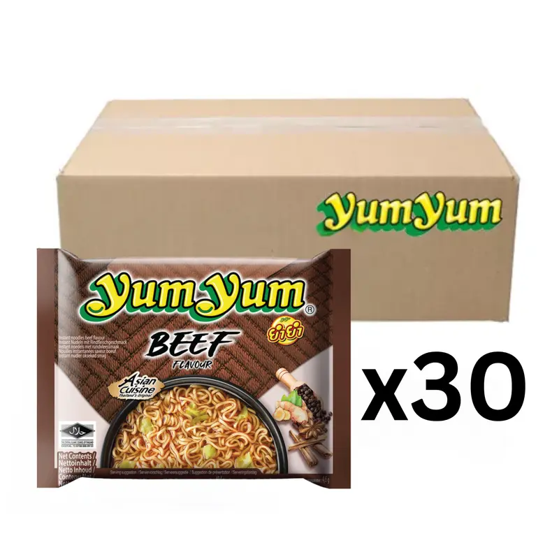 YumYum Instantnudeln Rindfleisch 60g (30er-Pack)