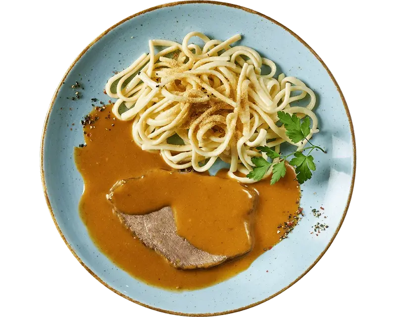 Zarter Rahmsauerbraten