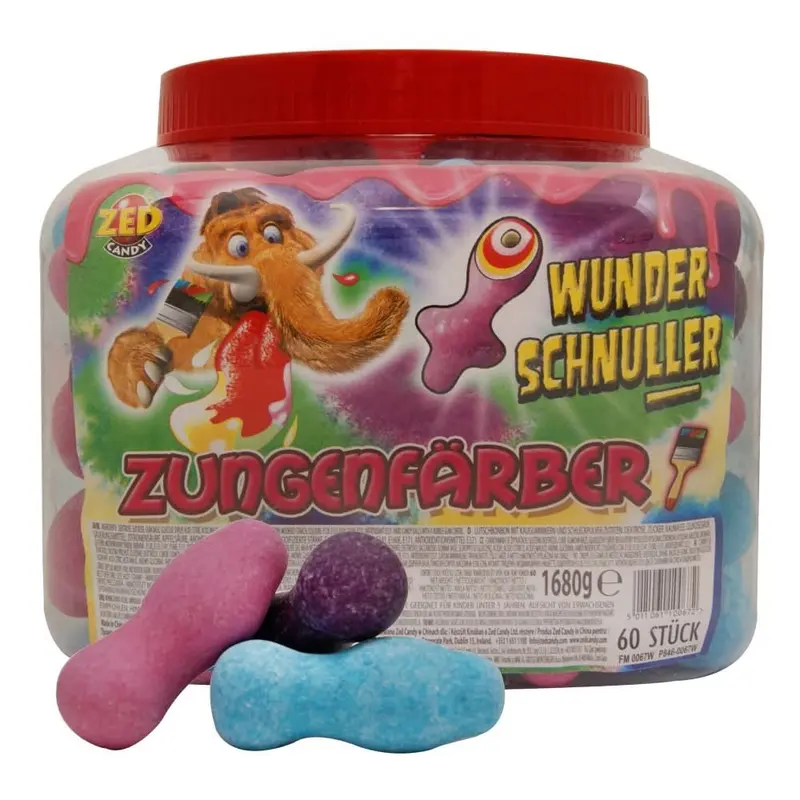 ZED Candy Mammouth Wunderschnuller Zungenfärber 60 Stück, 1,68kg