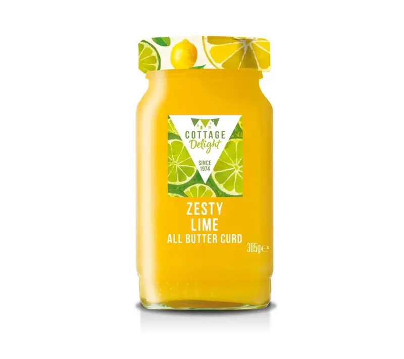Zesty Lime All Butter Curd von Cottage Delight (305 g Glas)