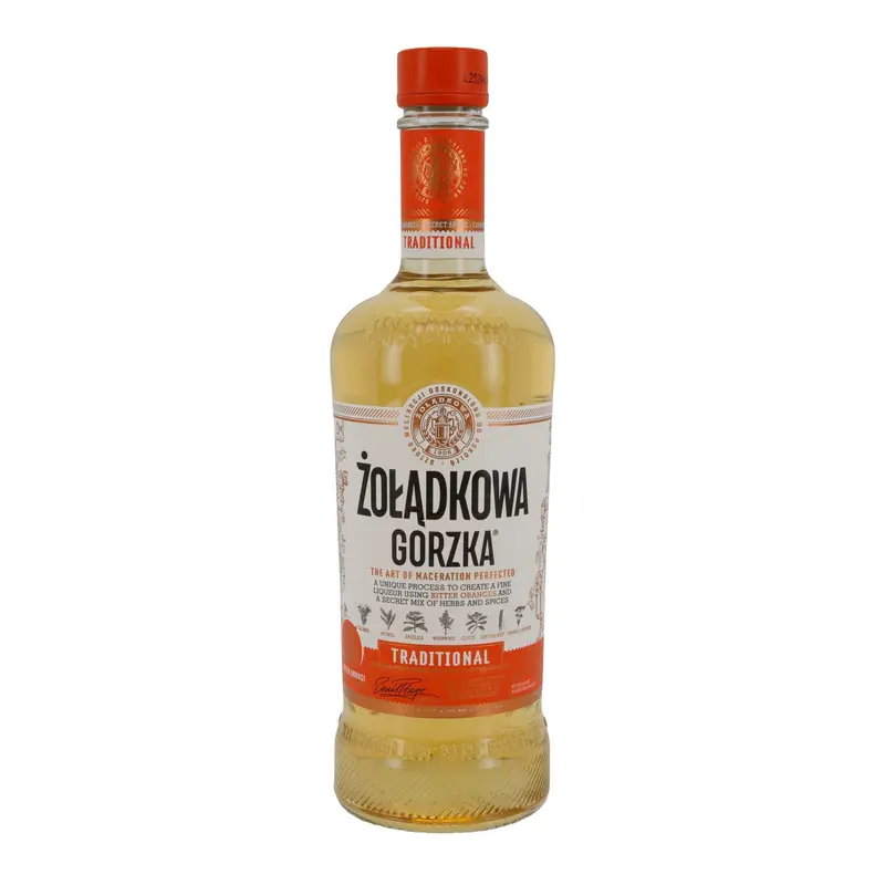 Żołądkowa Gorzka | Traditioneller Kräuterlikör | Bitter Orange | 34 % vol | 500 ml