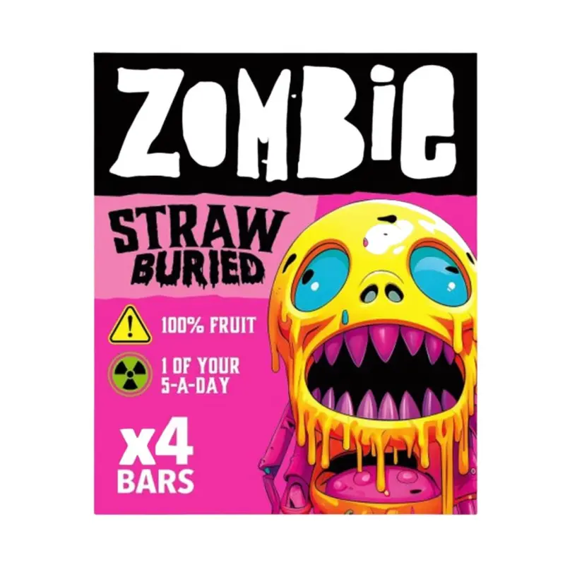 Zombie Straw Buried Fruit Bars, Apfel- und Erdbeer-Fruchtriegel 100g