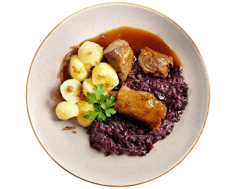 Zwei Rinderrouladen
